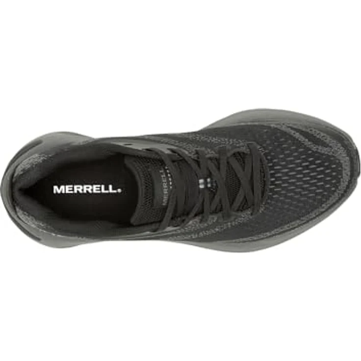 Merrell Morphlite, Herren Laufschuhe für Road-to-Trail, Schwarz, Größe 43.5, atmungsaktives Mesh-Futter, recycelte Materialien, hervorragende Traktion und Laufkomfort – Bild 4