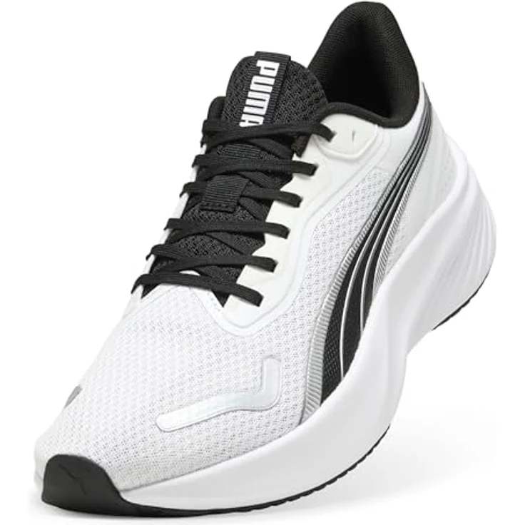 PUMA Pounce Lite Laufschuhe, ultraleicht mit PROTREAD Laufsohle, Weiß-Schwarz, Größe EU 44,5 – Bild 6