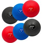 Sport-Thieme Slam-Ball | Gewichtsball mit Stahlsand-Füllung und strukturierter Gummi-Oberfläche | 3-20 kg in Rot, Blau und Schwarz | Ø 23-28 cm