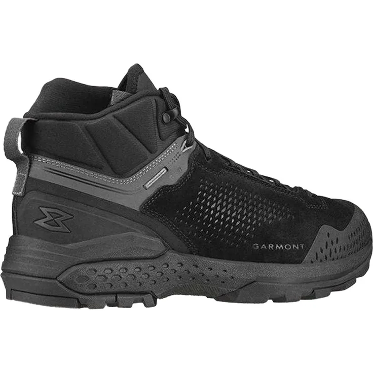 Garmont T4 Groove Wanderschuhe für Herren, wasserdicht mit G-DRY Membran, Wildleder, rutschfeste Gummisohle, Schwarz, Größe 38 EU