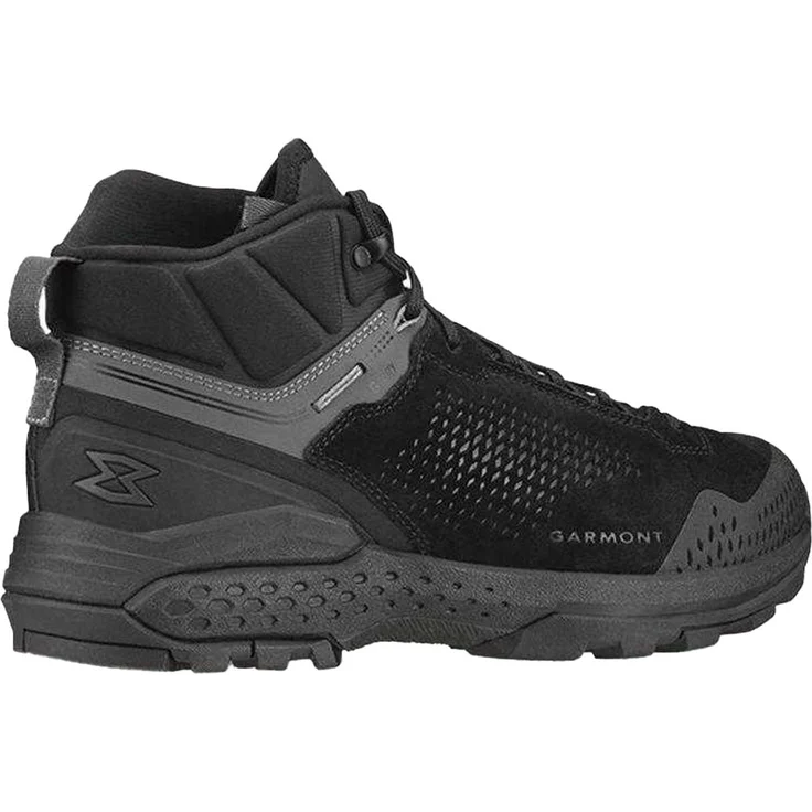 Garmont T4 Groove Wanderschuhe für Herren, wasserdicht mit G-DRY Membran, Wildleder, rutschfeste Gummisohle, Schwarz, Größe 38 EU