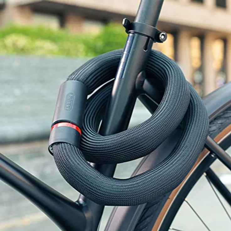 Abus Goose Lock, Veloschloss mit 6 mm Stahlkette, 110 cm, formstabil und flexibel – Bild 3