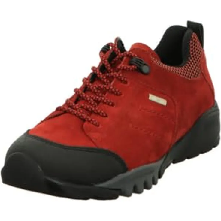 Waldläufer H-Amiata Outdoor-Halbschuh, Gummi / Sport-Net, Rauleder in Rubin, Größe 40 1/2