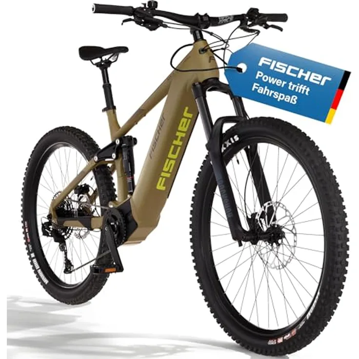 Fischer E-Bike MTB Montis 10.0i Ultimate, Elektrofahrrad für Damen und Herren, 90 Nm Mittelmotor, 711 Wh Akku, hydraulische Scheibenbremse, 12-Gang Kettenschaltung, Rockshox Luftfedergabel, RH 43