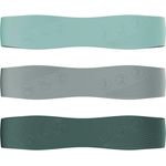 NEOLYMP Pilates Fitnessbänder, Silikon Resistance Bands 3er Set mit 3 Widerstandsstufen 9/14/18 kg, rutschfestes Gymnastikband für Pilates, Yoga & Bauch Beine Po (Berry)