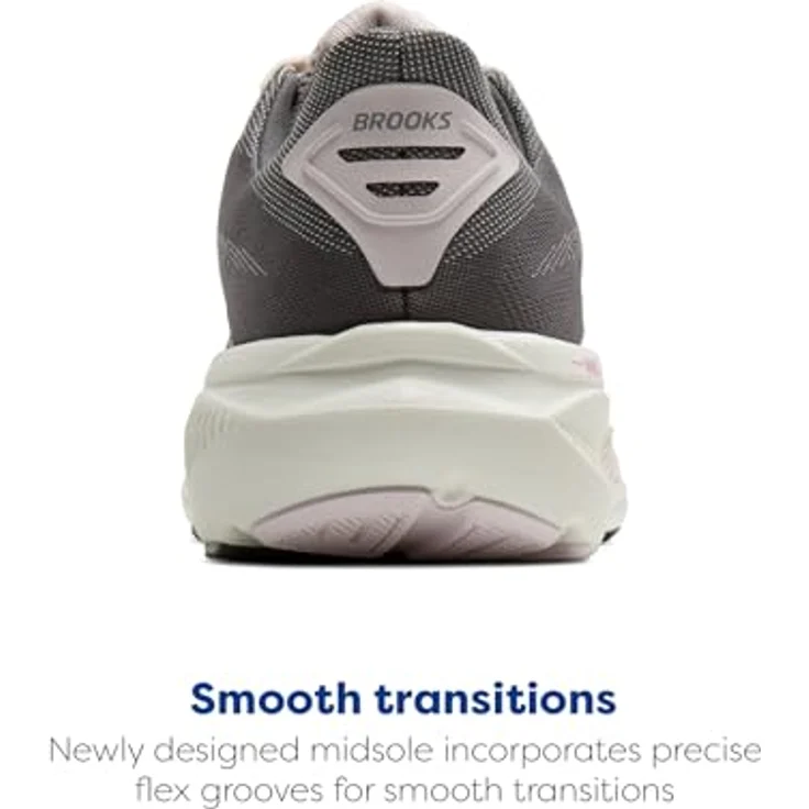 Brooks Ghost 17, Laufschuhe mit dynamischer Dämpfung, Ebony/Diva Pink/White, Größe 42.5 – Bild 3