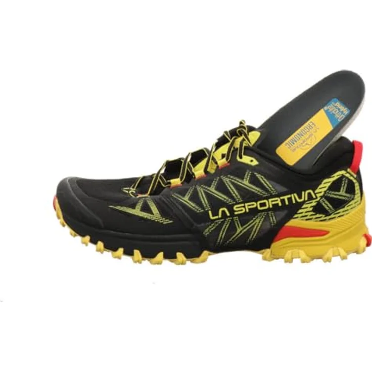 La Sportiva Bushido III, Herren Laufschuhe mit griffiger FriXion Red Bi-Compound Sohle, Schwarz, Größe 42 – Bild 6