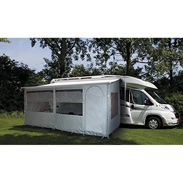 Eurotrail Narvik Canopy Room, Vorzelt für Markisen, mit großen Fenstern und Moskitonetzen, 9.60 kg, Anschlussgröße 240-280 cm – Bild 2