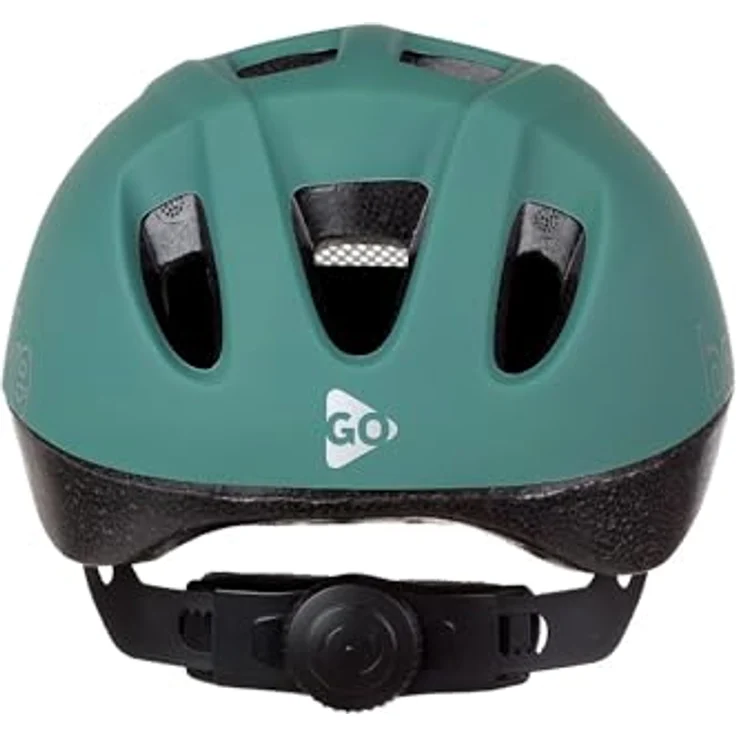 Bobike Helm Go XS 46-53, Fahrradhelm mit 6 Lüftungsöffnungen, Insektenschutznetz und reflektierenden Aufklebern, Pfefferminze – Bild 4