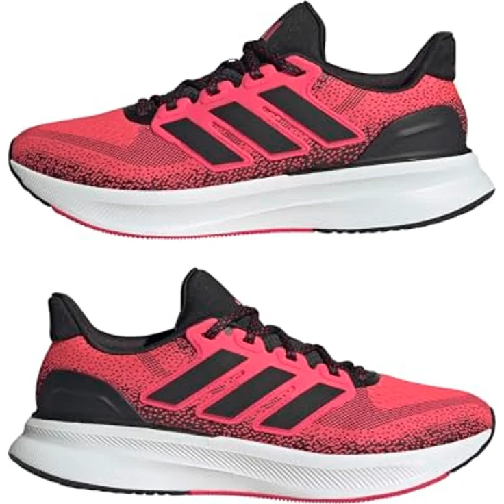 adidas Ultrarun 5 Laufschuhe, rote Farbe, Größe 46, atmungsaktives Mesh-Obermaterial, Bounce 2.0 Dämpfung – Bild 8