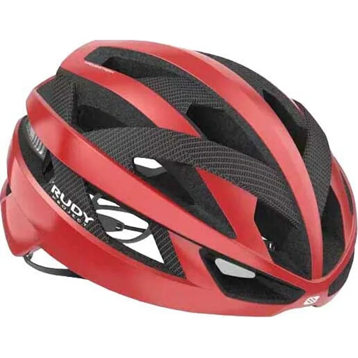 Rudy Project Rebel, Zeitfahrhelm mit Carbonfaser-Panels und recyceltem Polycarbonat, rot S-M