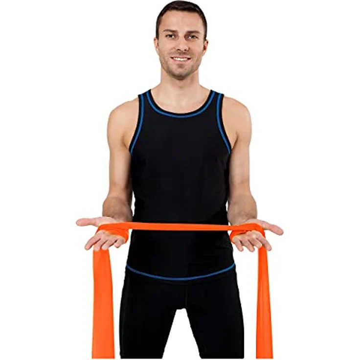 Sanctband Übungsband, 45 m x 15 cm, leicht, hypoallergen, orange – Bild 4