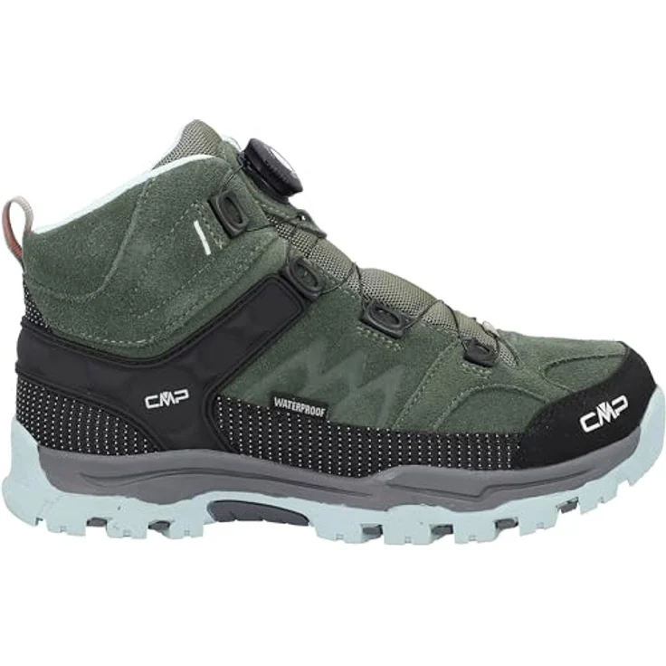 CMP KIDS KIRUNA MID FITGO TREKKING SHOES WP, wasserdichte Outdoorschuhe mit Schnellverschluss und rutschfester Gummisohle – Bild 8