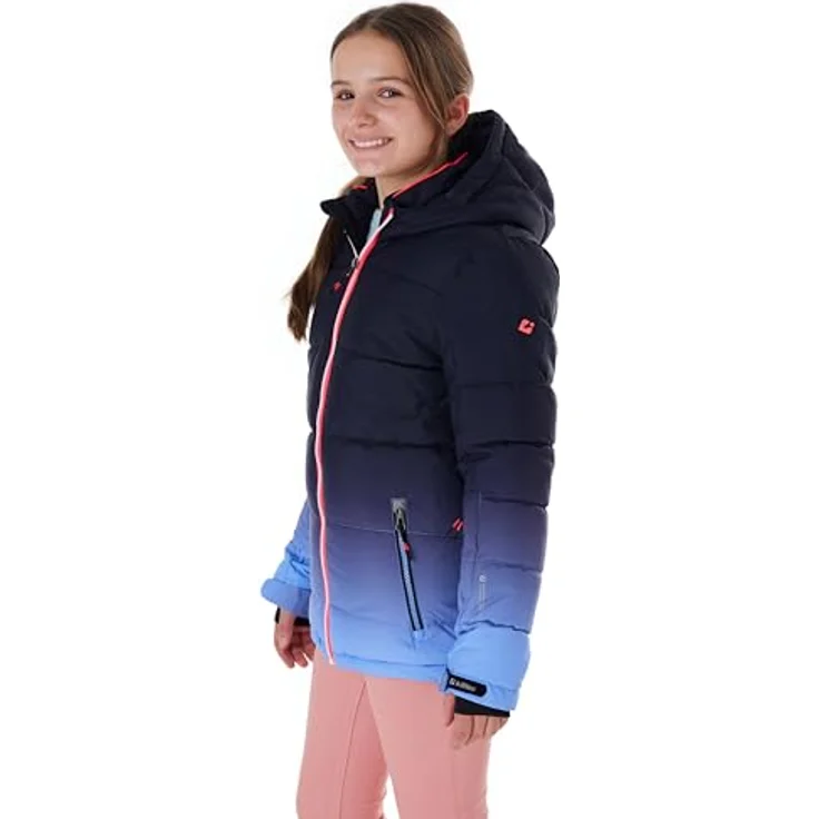 Killtec KSW 330 GRLS Ski QLTD Jacke, wasserabweisend und atmungsaktiv, lavendel, Größe 140 – Bild 4