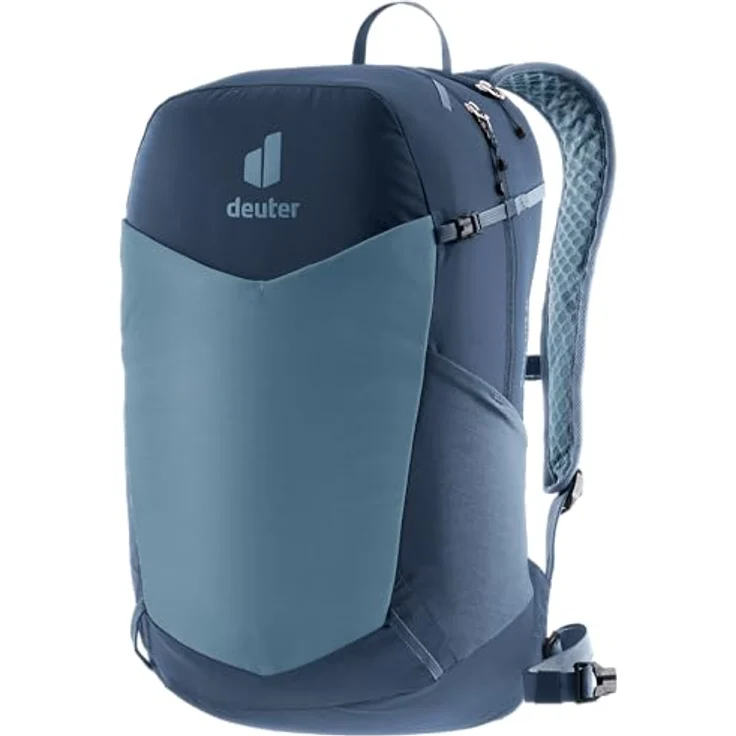 deuter Speed Lite 21 Leichter Wanderrucksack, Lite-Rückensystem, ergonomische Schulterträger, Signalpfeife, blau – Bild 1