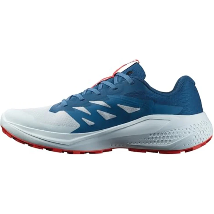Salomon Alphaglide Ballad, Herren Laufschuhe für Trailrunning, Blau-Rot, Größe 45, mit reaktionsfreudiger Dämpfung und langlebiger Konstruktion – Bild 7