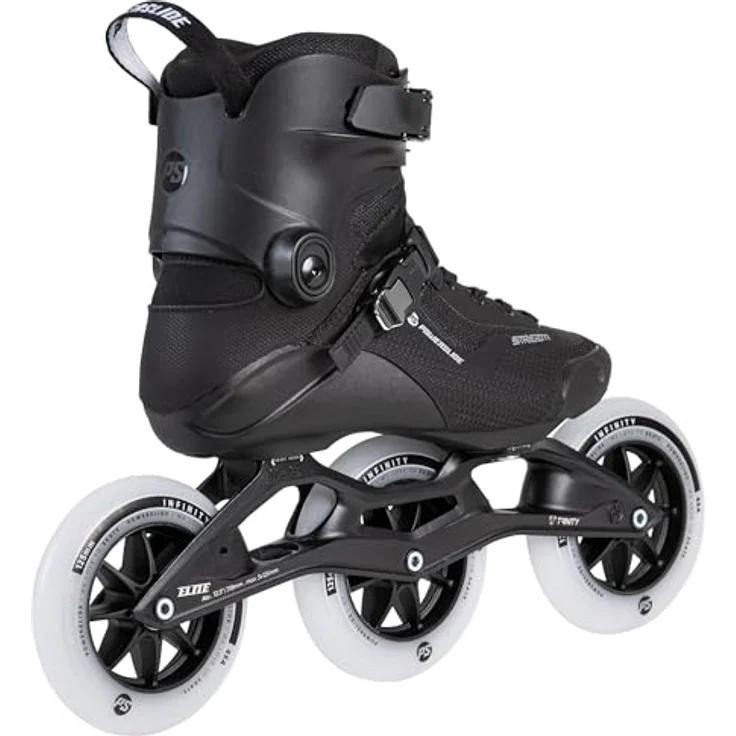Powerslide Stream Classic 125, Inline-Skates mit TRINITY 3-Punkt-Befestigungssystem und 125mm Rädern, Schwarz, EU 38 – Bild 4