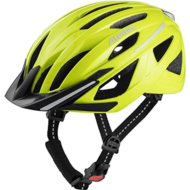 ALPINA HAGA City-Fahrradhelm, Hi-EPS-Material für optimale Stoßabsorption, be Visible Gloss, 55-59 cm