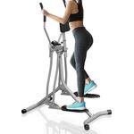 Physionics Crosstrainer ELTR01, Herzschlagsensor, LCD-Monitor, Bauchunterstützung, 120 kg max. Belastbarkeit, silber-schwarz - Preisvergleich
