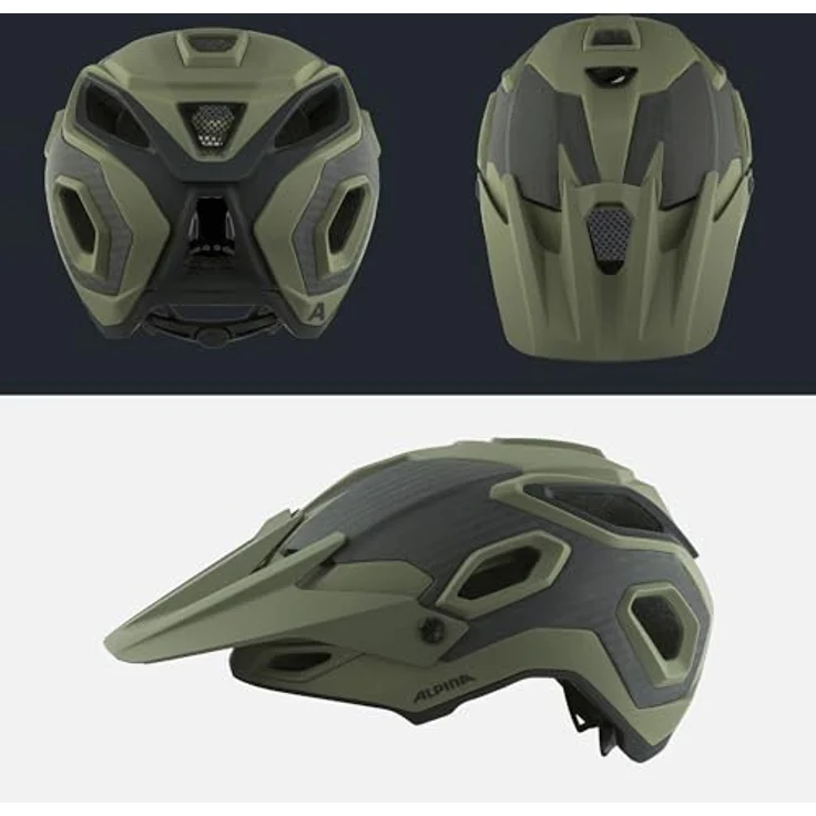 ALPINA ROOTAGE Fahrradhelm, Robuster Carbonfaser-Helm für Erwachsene, G.57-62cm mit optimaler Passform und Klimatisierung – Bild 4