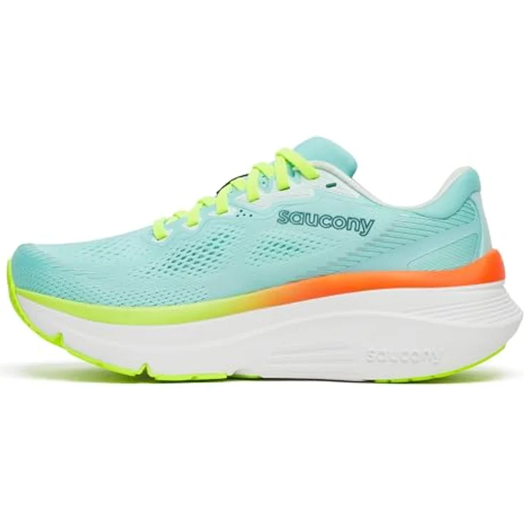 Saucony GUIDE 19 Damen Laufschuhe, Allround-Stabilität, mittelstarke Dämpfung, SPLASH/CITRON, Größe 38 – Bild 4