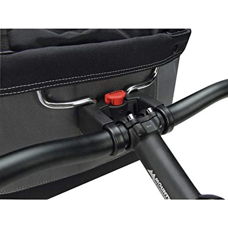KlickFix Velokorb Shopper Alingo, 17 l, dreifarbig mit Softschaum-Boden und verchromtem Bügel, max. Belastung 7 kg – Bild 5