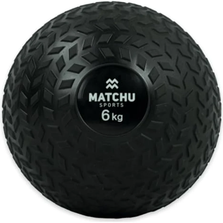 Matchu Slam Ball, 6 KG, extra grip, wasserdicht, robustes Design, schwarz – Bild 1