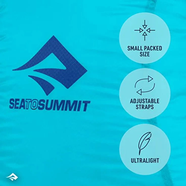 Sea to Summit Ultra-Sil Tagesrucksack 20L, Wasserabweisender & Ultraleichter Rucksack aus 30D Cordura-Gewebe, 2-Wege-Reißverschluss, Spicy Orange, 72g – Bild 3