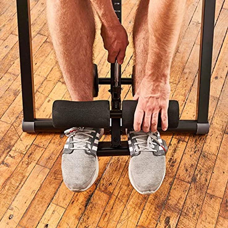 SportPlus Inversionsbank für zuhause, klappbarer Schwerkrafttrainer, Inversion Table mit 4 Inversionswinkel, Streckbank zur Entlastung der Wirbelsäule, Rückenstrecker mit Nutzergewicht bis 135 kg – Bild 4