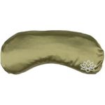 Bodhi Weiches Augenkissen mit Lavendel-Leinsamen-Füllung | Augenmaske für Yoga, Entspannung & Meditation | Seidenbezug in hellgrün