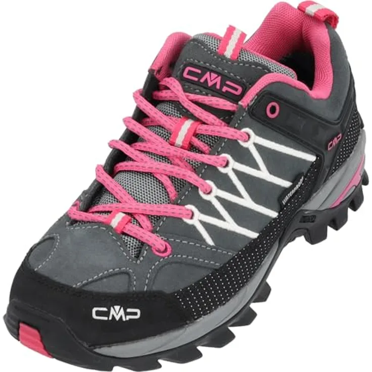 Campagnolo CMP Rigel Low Wanderschuhe für Damen, wasserdicht, grau, Größe 40 mit CMP FullOn GRIP-Technologie