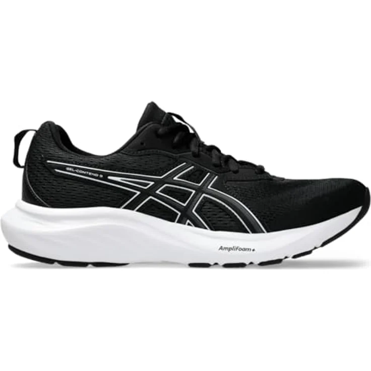 Asics Gel-Contend 9 1012B681002, Laufschuhe mit atmungsaktivem Mesh, GEL™-Technologie und AmpliFoam™-Mittelsohle, Größe 41.5, schwarz-weiß – Bild 8