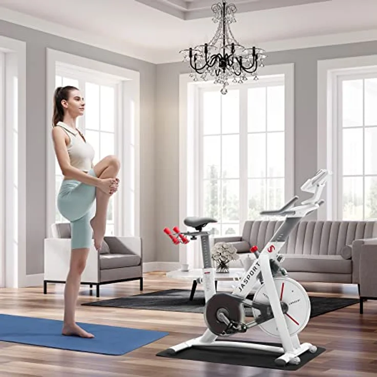 JASPORT Smart Indoor Speedbike S3 | leise Heimtrainer | Magnetbremssystem und kraftvoller Riemen | App mit Video on Demand Trainingskursen | Kinomap & Zwift kompatibel | inkl. Pulsgurt - Preisvergleich – Bild 2