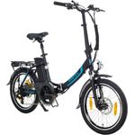 smartEC Camp-20D E-Bike Klapprad 250W Hinterradmotor Li-Ion-Akku 36V/15,6Ah 20 Zoll E-Klapprad E-Faltrad Elektrofahrrad Reichweite 100km bis 25 km/h (Schwarz) - Preisvergleich