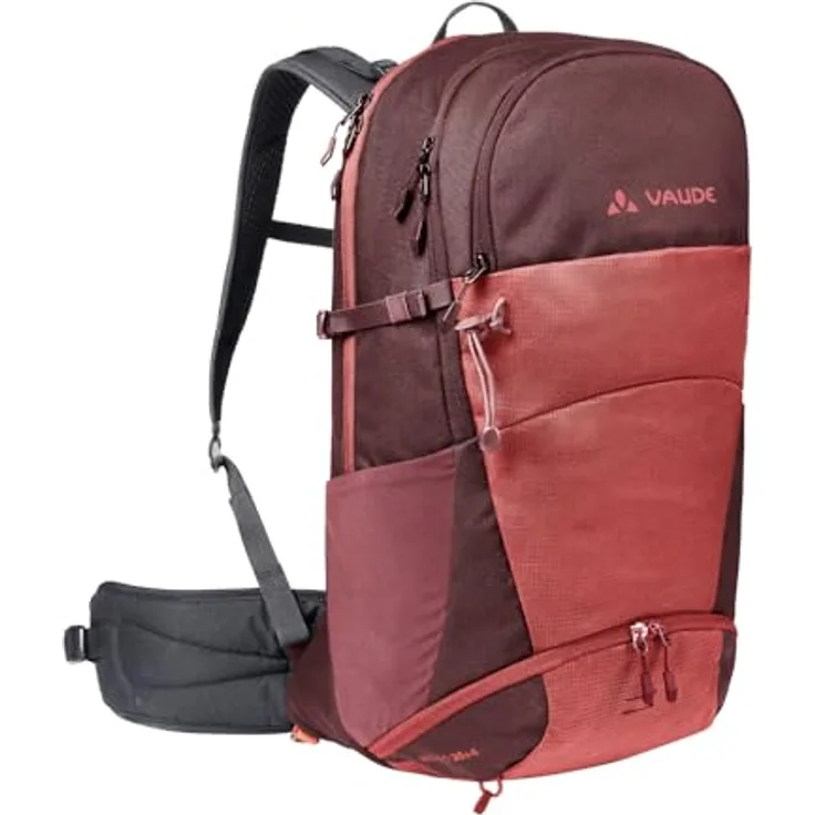 VAUDE Wanderrucksack Wizard 30+4, wasserabweisender Trekkingrucksack mit durchdachtem Tragesystem & praktischer Fächeraufteilung, Damen & Herren, blau