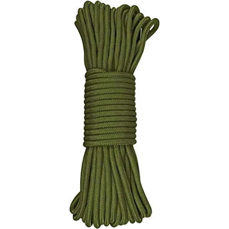 normani Polypropylen-Seil, belastbar bis 250 kg, 5mm/15m, oliv, abriebfest und wasserabweisend