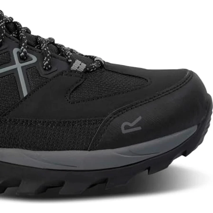 Regatta Samaris III, Wanderschuhe mit wasserabweisendem Material und verbesserter Dämpfung, schwarz/grau – Bild 8
