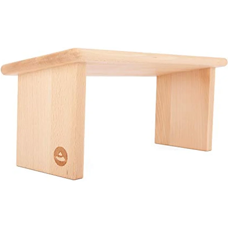Bodhi Meditationsbank aus Holz (Buche) | Yoga Hocker aus Holz | Kniesitz Medibank für eine Tiefe Meditation | Variation: Lhasa – Buche geölt – Bild 3