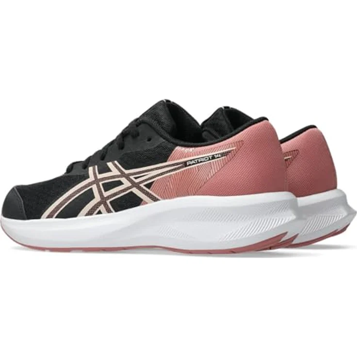 Asics Patriot 14 GS, Laufschuhe für Kinder mit atmungsaktivem Obermaterial und Gummisohle, schwarz – Bild 2