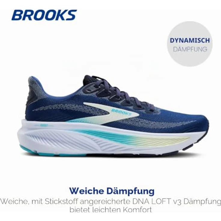 Brooks Ghost 17, Damen Laufschuh in Blau mit hervorragender Dämpfung und atmungsaktivem Obermaterial – Bild 2