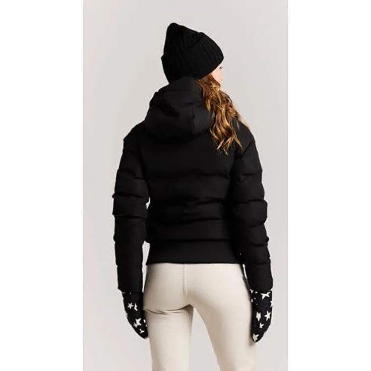 Protest PRTALYSUMI Damen Skijacke, gesteppte Jacke mit 10.000 mm Wassersäule, PFC-frei, True Black, Größe XS – Bild 9