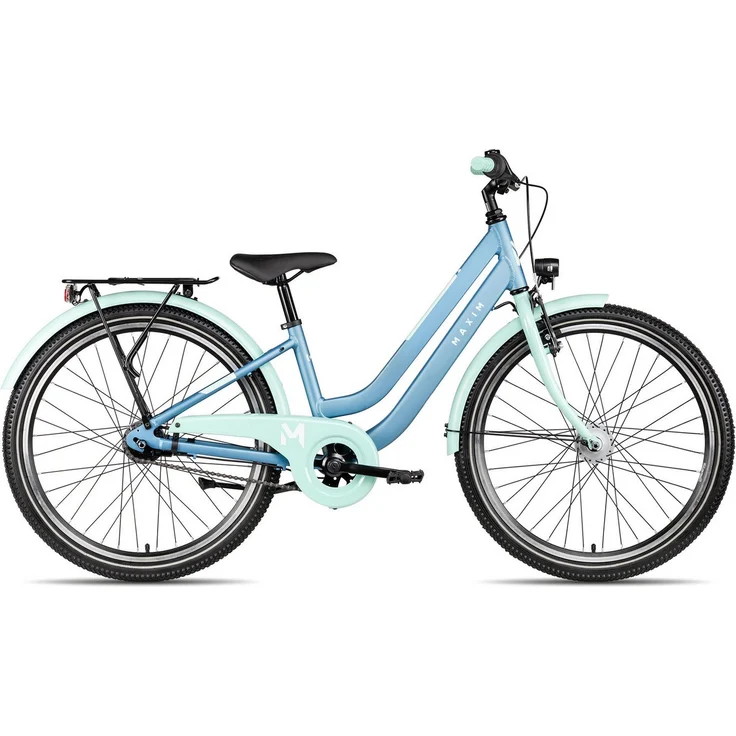 Maxim Kinderfahrrad Maxim Luna 24-7 Nexus, 7-Gang Nabenschaltung Rücktritt, V-Brake, Straßenverkehrsausstattung, blau/mint