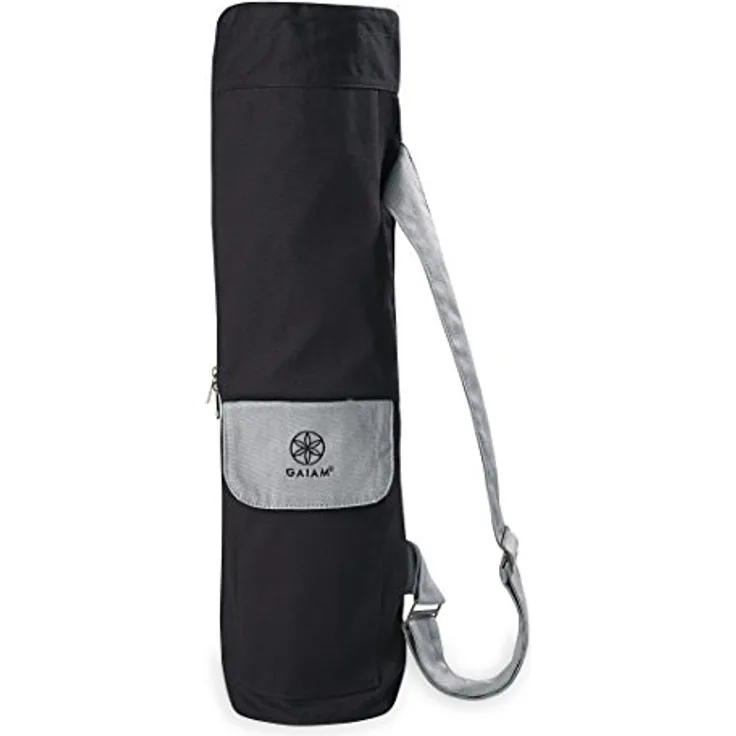 Gaiam Unisex Granite Storm Yogamatten-Tasche, grau, mit verstellbarem Schultergurt und Cargotasche