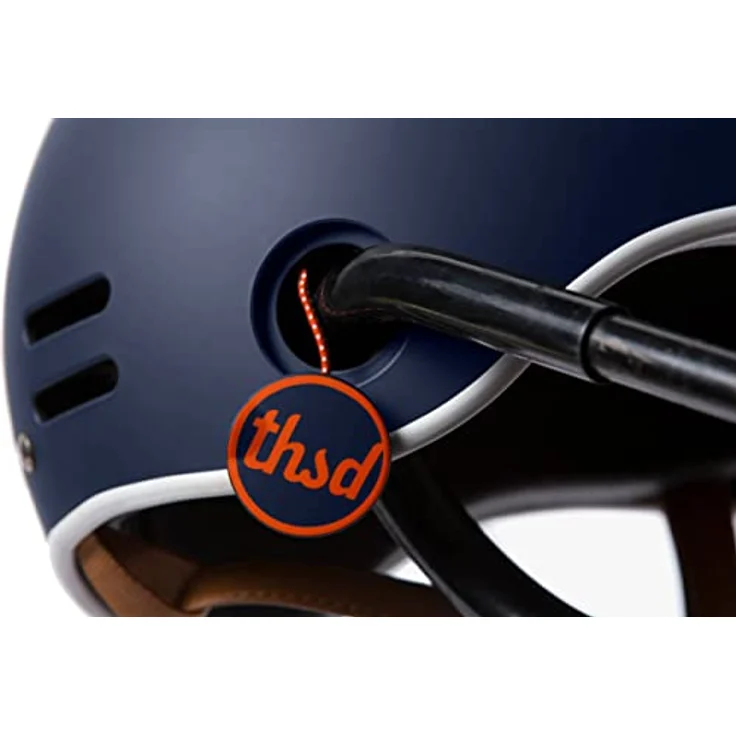 Thousand Heritage Fahrradhelm, Navy, Retro-Design mit Diebstahlsicherung und Ventilation, Größe Small – Bild 7