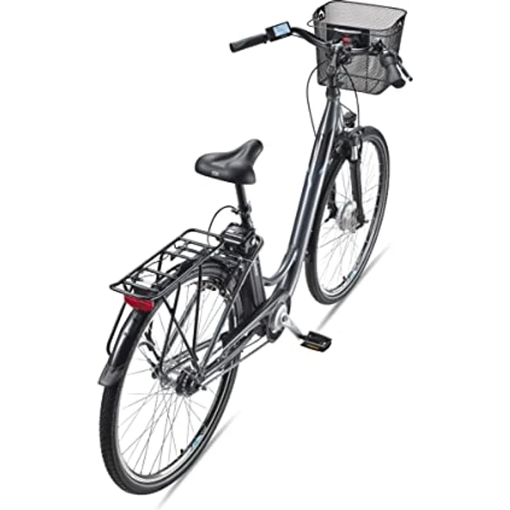 TELEFUNKEN E-Bike Damen 28 Zoll Elektrofahrrad - Pedelec Citybike Alu, Frontmotor 250W /10,4Ah / 36V, Reichweite bis zu 100 km, schwarz – Bild 3
