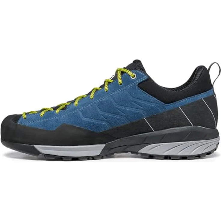 Scarpa Mescalito, leichter Approachschuh mit Wasserabweisendem Veloursleder und Vibram Megagrip Sohle, Ocean/Gray, Größe 44,5 – Bild 2