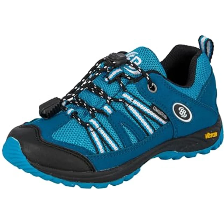 Brütting Ohio Low, Jungen Wanderschuhe, blau, wasserdicht, atmungsaktiv, mit schnellschnürendem System – Bild 1