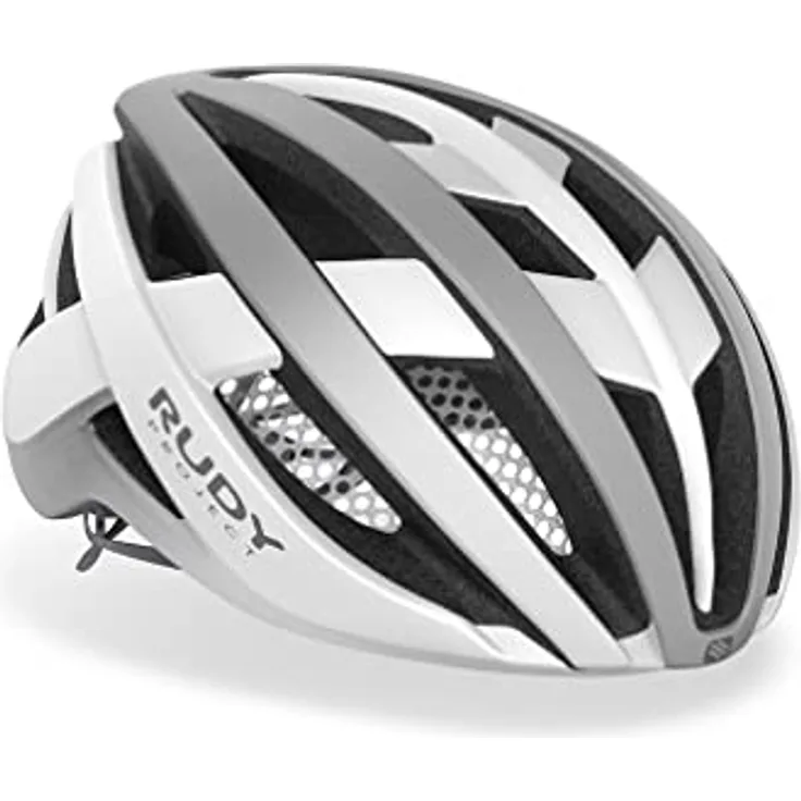 Rudy Project Venger Road Kit White / Silver Matte M, Leichter Rennradhelm mit optimaler Belüftung und reflektierenden Elementen