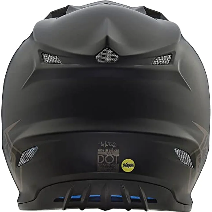 Troy Lee Designs SE4 Polyacrylite MIPS Helm, Midnight, schwarz, für Jugendliche, Größe M (50-51 cm), mit 16 Belüftungsöffnungen und ECE 22.06 Zertifizierung – Bild 3