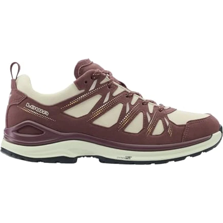 Lowa Damen Walkingschuhe Innox Evo II GTX Ws, winddicht und wasserfest, GORE-TEX®, Bordeaux/Ton – Bild 2